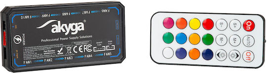 Akyga Fan Controller Ak-ca-73 Hub 12-port Jst 6-pin Rgb + Remote Control