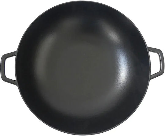 Kela Calido Saute Pan Cast Iron with Lid Enamel Coating 36cm