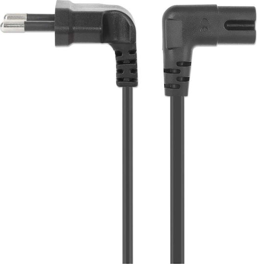 Manhattan IEC C7 Euro - IEC C7 Euro Cable 3m Black 356879
