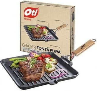 Grătar din Fontă cu Acoperire Antiaderentă