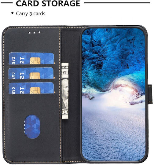 Binfen Series 12 Wallet Leather Black Redmi A5