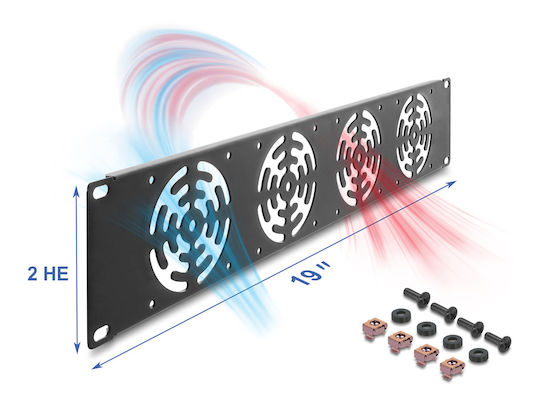 DeLock Ventilator Rack 67416 1 Bucată