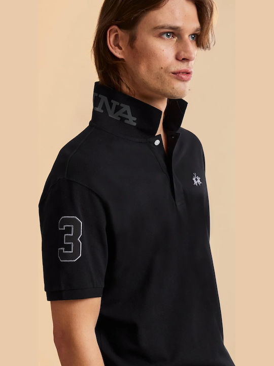 Polo Short Sleeve Blouse Black