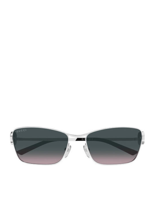 Gucci Unisex Sonnenbrillen mit Silber Metallrahmen und Spiegel Gläser GG2045S 002