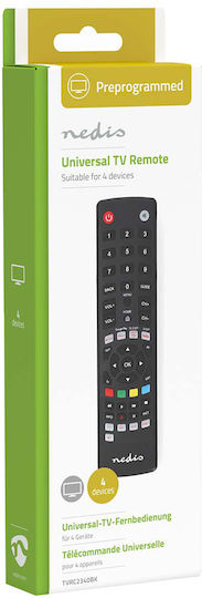 Telecomandă Preprogramată Remote Control Tv Dvd Sat Dvb-t Butoane Streaming Negru