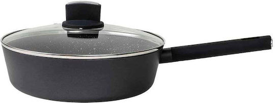 Tigaie Sauté din Aluminiu cu Capac cu Acoperire din Piatră 24cm
