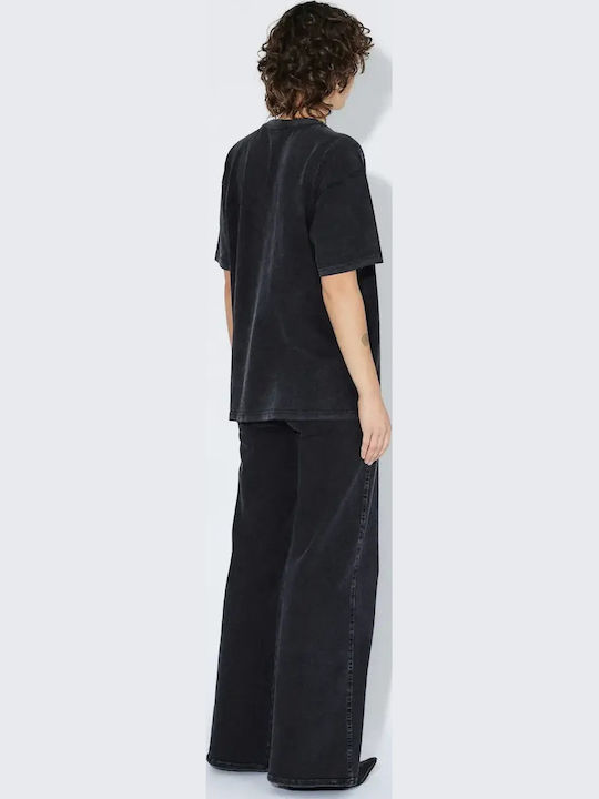 T-shirt Washed Black Utopia 2411115-BG4-004