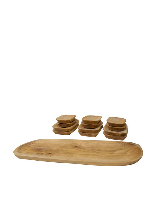 Servierplatten Hölzernes 60x24x2,5cm 13 Stück