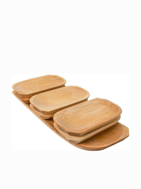 Plăci De Servire Brânză Din Lemn 60x23.5x2.5cm 7 Bucăți