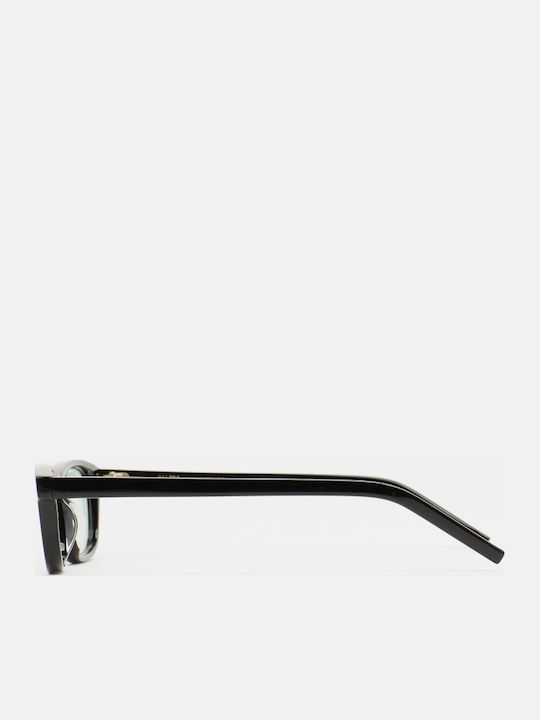 Kaleos Unisex Sunglasses with Black Horn-Rimmed Frame Monte 3
