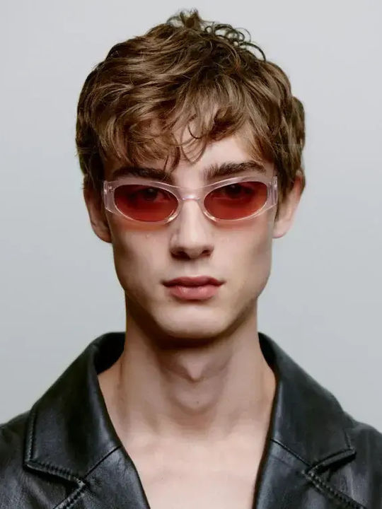 A.Kjaerbede Pink Sunglasses With Frame A.Kjaerbede Pink Sunglasses With Frame