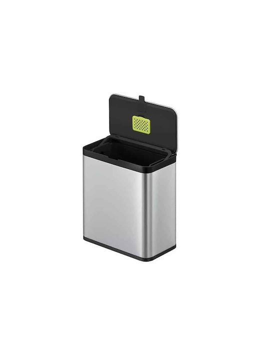 Eko Eko Mülleimer aus Inox für Schrank Grau 7lt