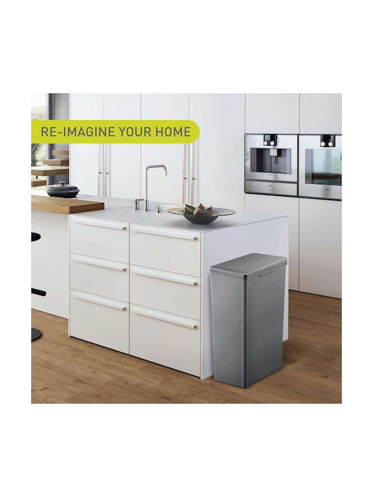 Eko Plastic Waste Bin with Photocell Gray 40lt