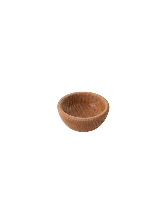 Bol Servire Rotund Din Lemn Maro Cu Diametru 12cm