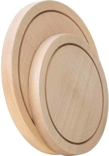 Set Wooden Beige Chopping Board 2 Pieces