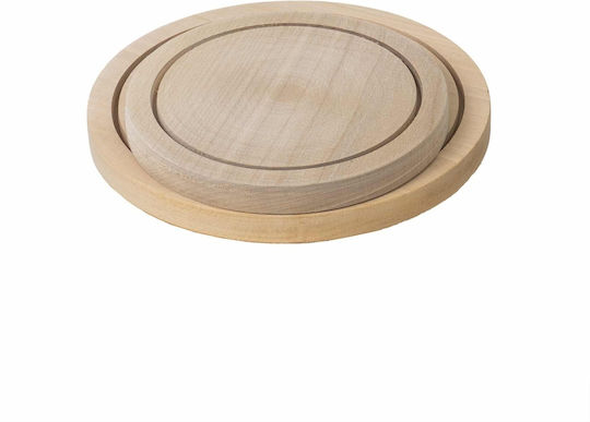 Set Wooden Beige Chopping Board 2 Pieces