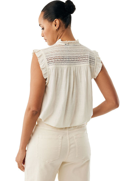 Women's Sleeveless Blouse Off White