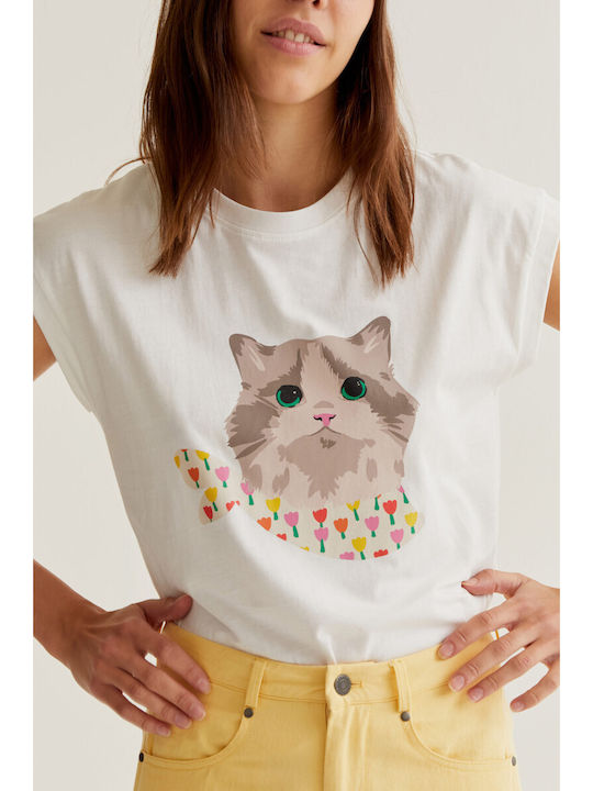 Γυναικείο T-shirt Λευκό
