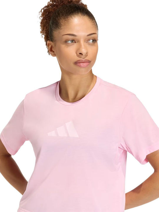 Adidas Γυναικείο T-shirt Ροζ