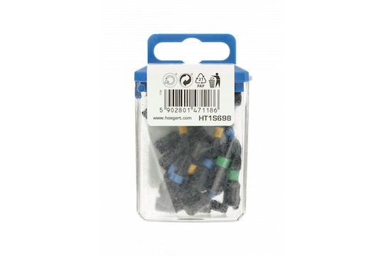 Set 20 Misch Impact Bits 25mm Hogert Ht1s698
