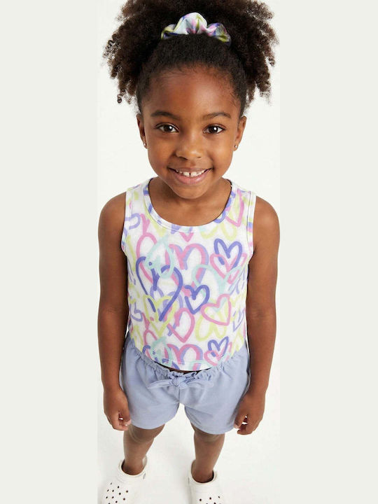 Kinderbekleidungsset mit Shorts Sommer 2 Stück Weiß