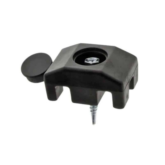 Set 20 Coliere din Plastic pentru Fixarea Panourilor de Gard cu Margine 40x30mm Șurub 5.5x32mm Negru 174.48.9005