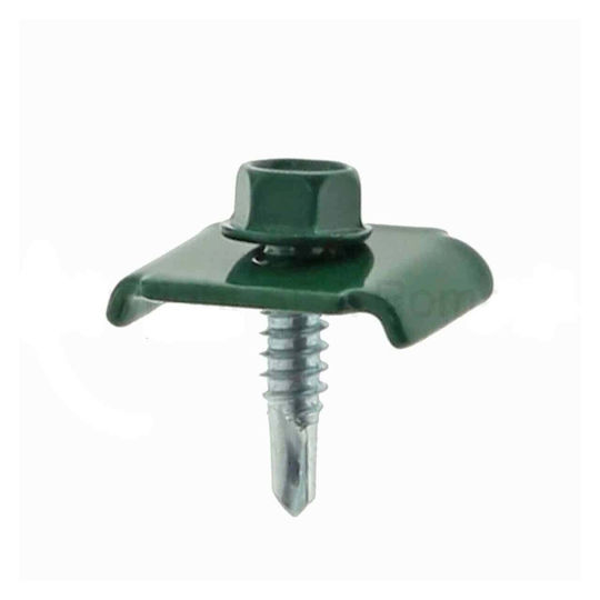 Set 50 Coliere pentru Fixarea Gardului 20x30mm Șurub Autofiletant 6.3x25 174.50.60