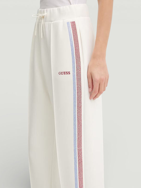 High Waist Women's Sweatpants White V6RB01KCAY2 G018