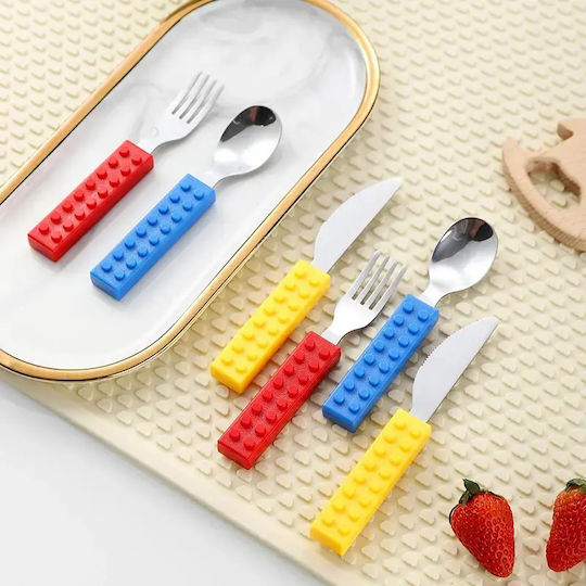 Pandaboo Set Baby Cutlery from Plastic in Case 2 Pieces