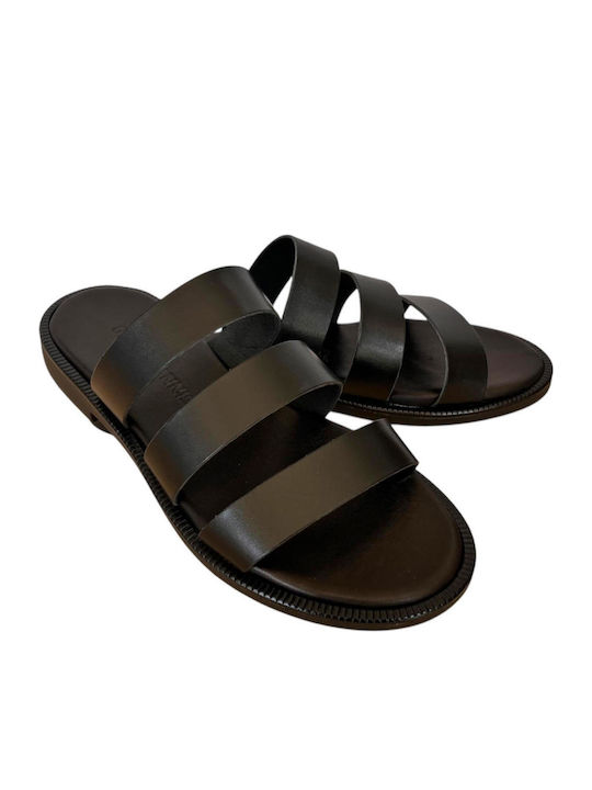 Sandale Casual Damă Din Piele Negre