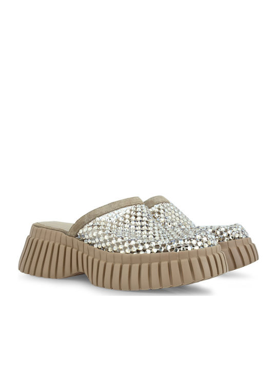 Γυναικεία Σανδάλια Flatforms Καφέ