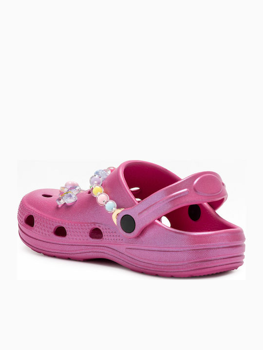 Kids Beach Clogs Fuchsia