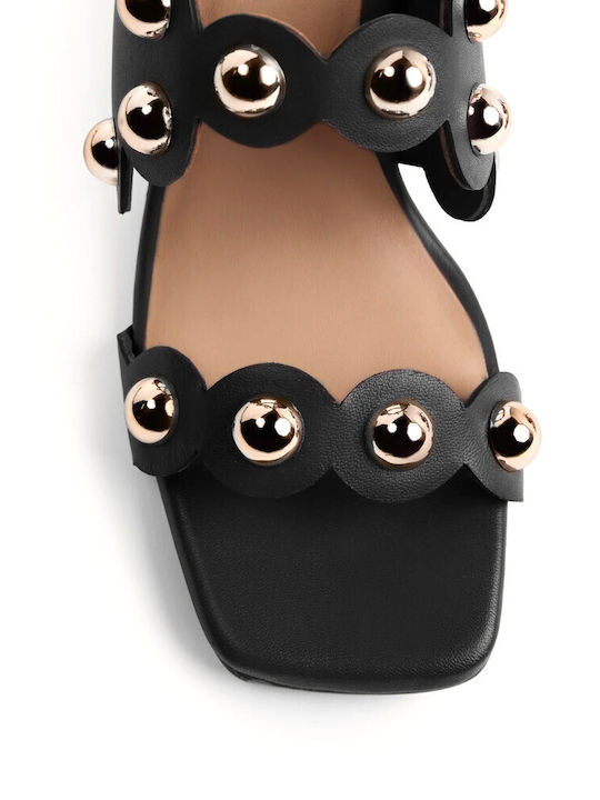 Sandale Elegante Damă Din Piele Negre