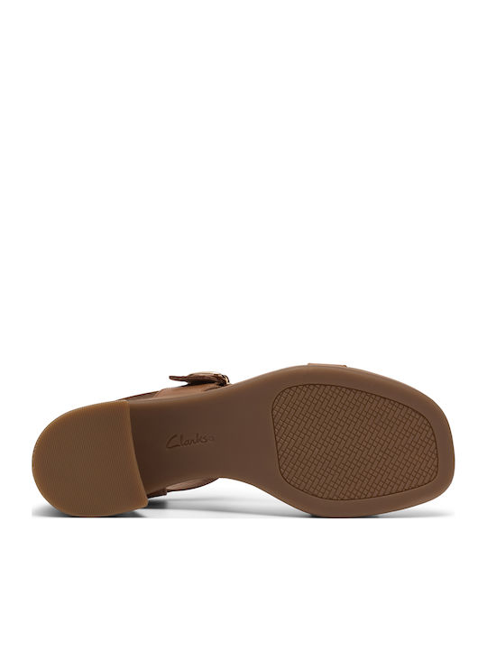 Jaylan Leather Sandals Brown