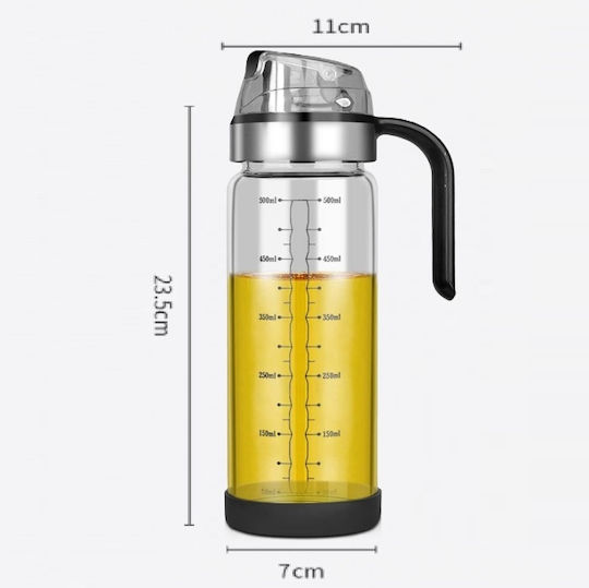 Δοχείο Λαδιού Γυάλινο με Ροή 500ml