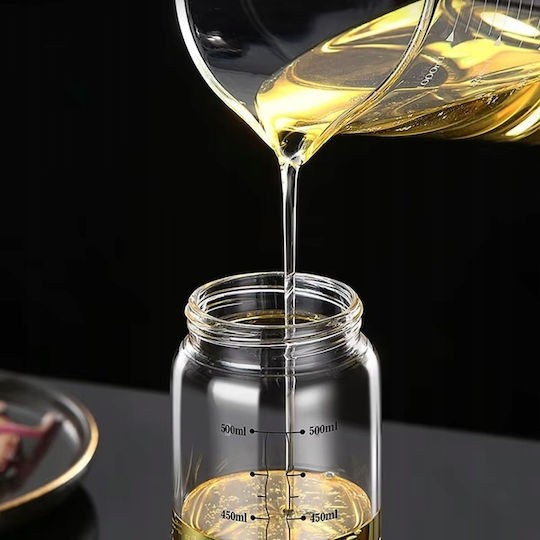 Δοχείο Λαδιού Γυάλινο με Ροή 500ml
