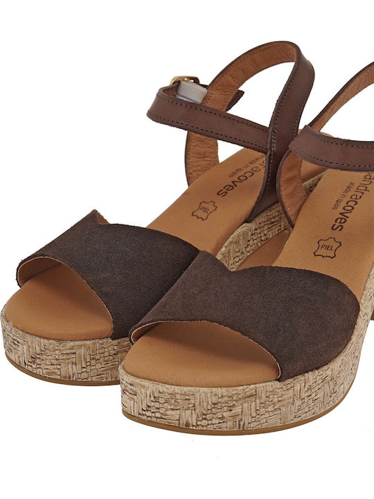Suede Brown Sandals