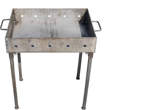Metall-Holzkohlegrill 50x35 cm 3 mm Dicke Ext 9910