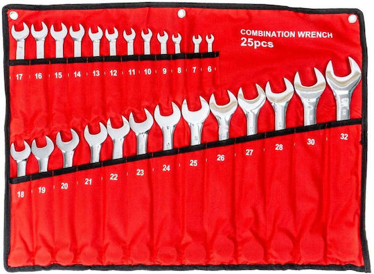 Set 25 Combination Wrenches 6-32mm Zts 5537