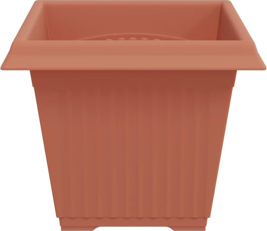 vidaXL Set 6 Ghivece De Flori Din Plastic Roșii 38x30cm