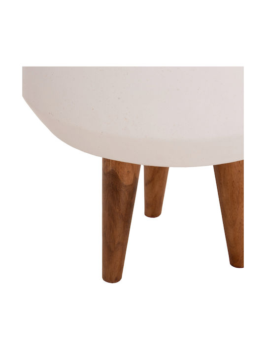 HomeMarkt Quan Pflanzgefäß Beton Weiß 32x32cm