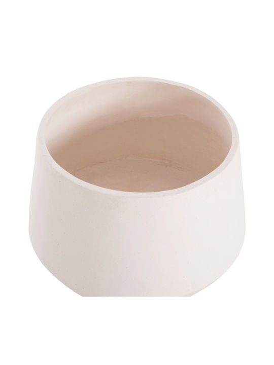 HomeMarkt Quan Pflanzgefäß Beton Weiß 32x32cm