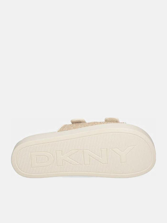 Damen Beigen Flatforms Sandalen