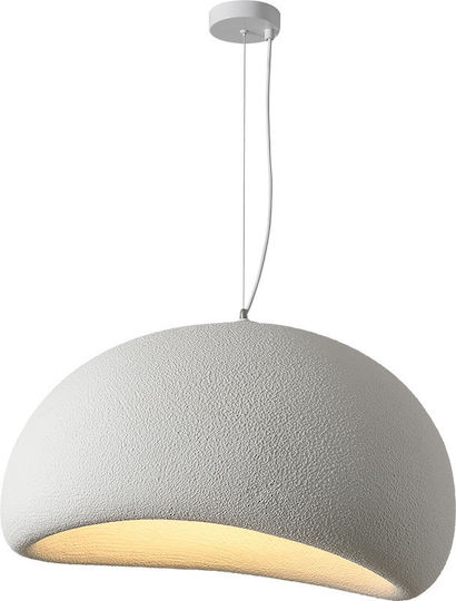 Home Lighting Pendant Κρεμαστό Φωτιστικό Λευκό με Ντουί E27 40x40εκ.