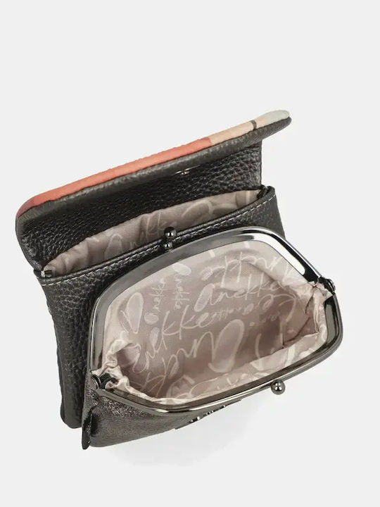 Small Women's Coin Wallet with RFID Gray