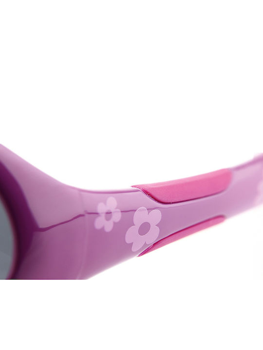 Active Sol Ovale Kinder-Sonnenbrillen Blumen Rosa