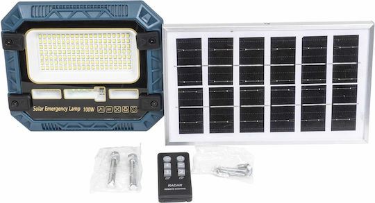 Proiector Led Încărcare Solară 100w Panou Separat Telecomandă Ip66 Z-tools Zts 8984