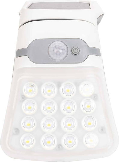 Wall Solar Lamp 20w Power Motion Sensor Conical White Z-tools Zts 8682