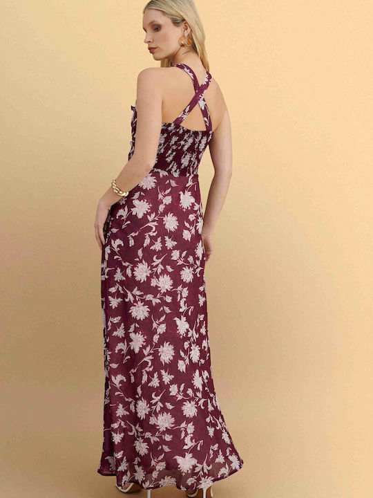 Summer Maxi Dress for Wedding - Christening Red