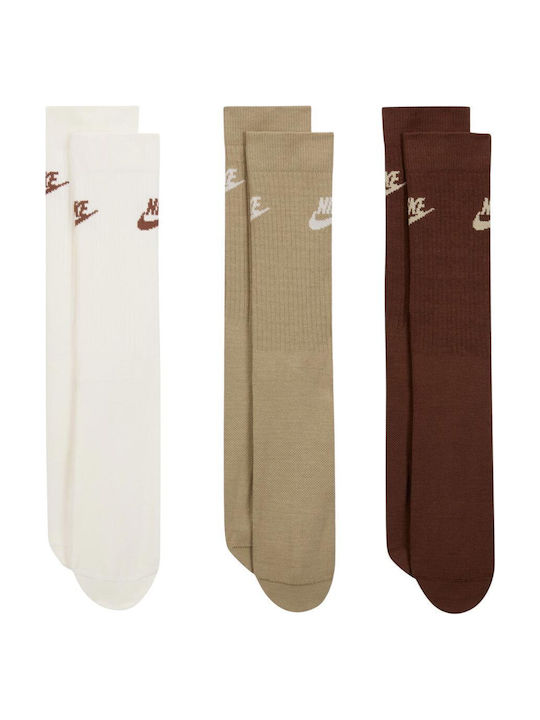 Nike Everyday Essential Crew Socks Athletic Socks Brown 1 Pair